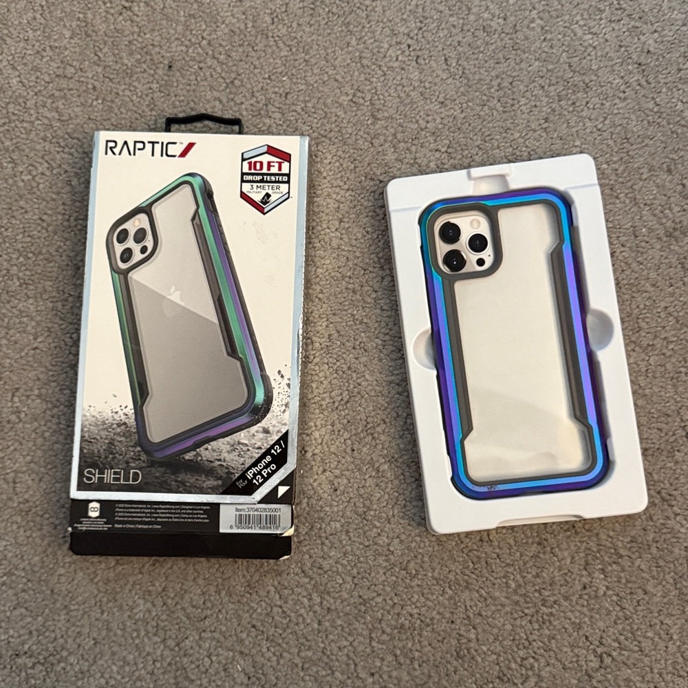 Raptic Shield iPhone Case with Iridescent Frame